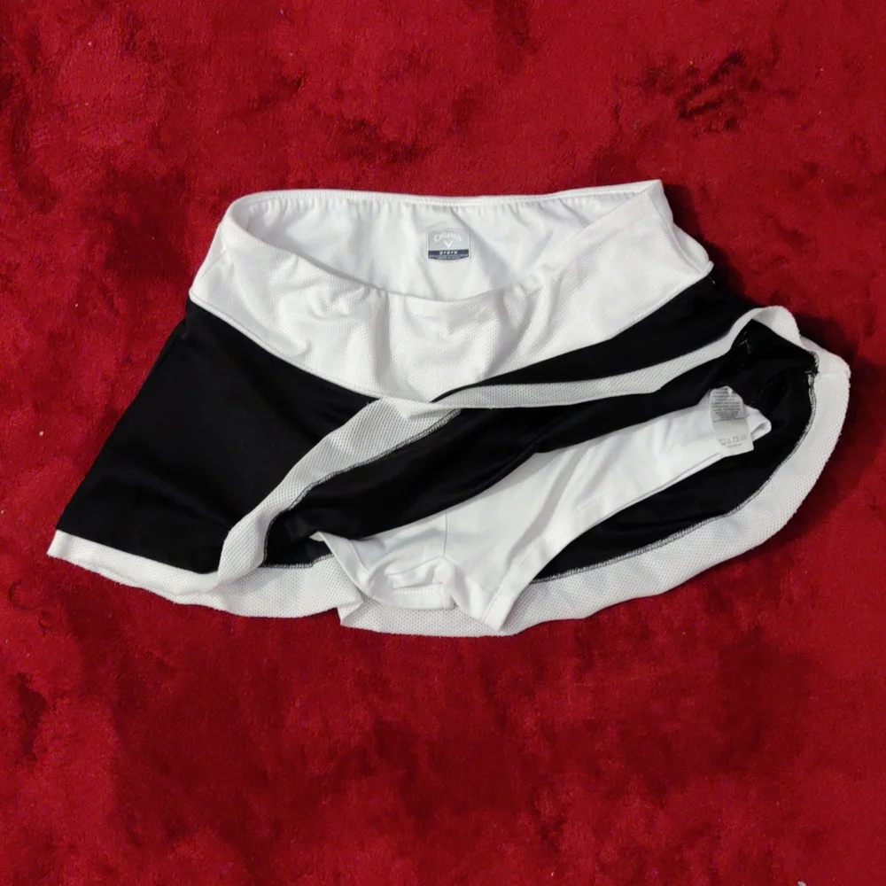 Callaway Golf Tennis Running Walking Skirt Black White Size Medium - Picture 5 of 12